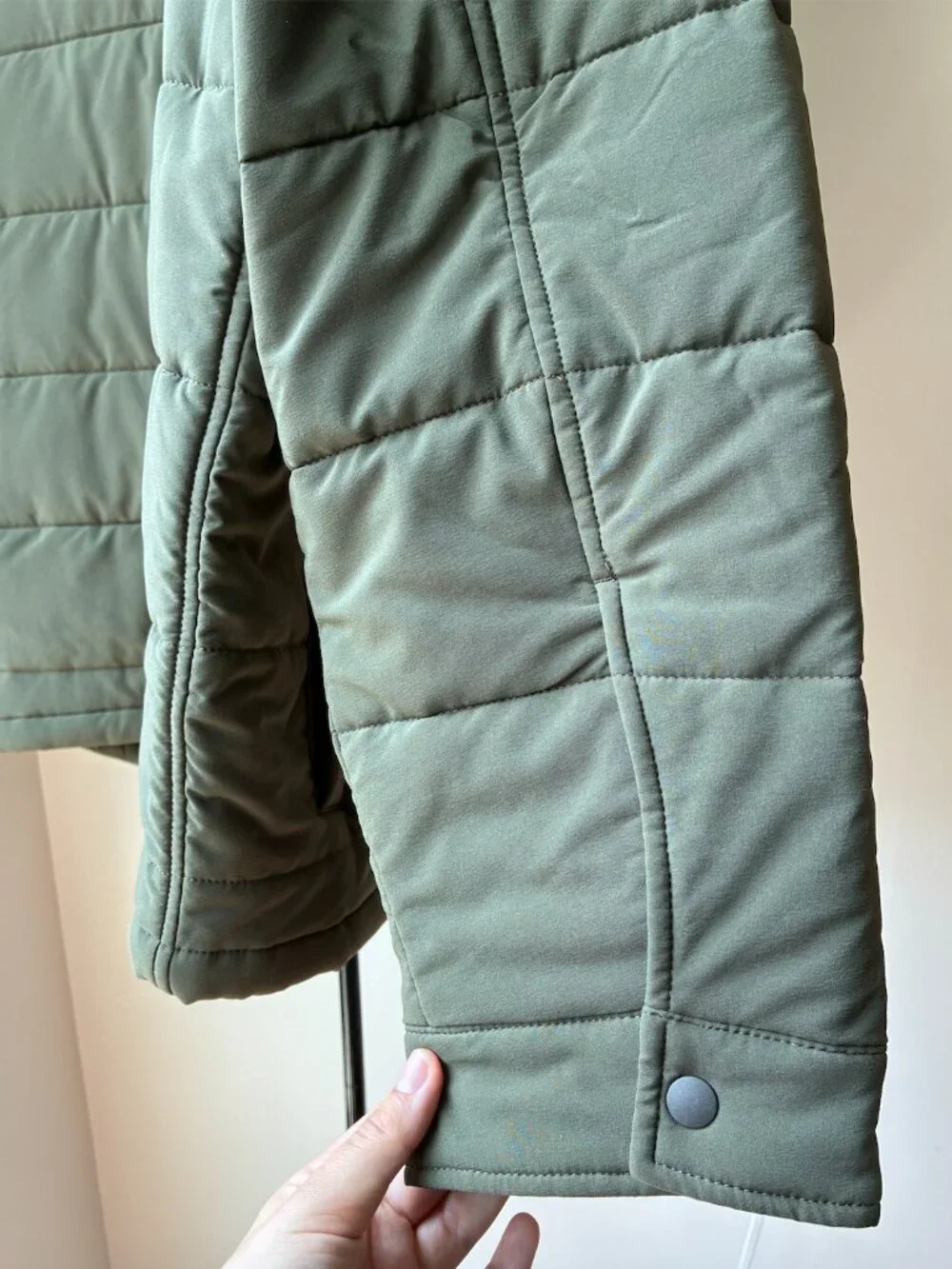 J. Crew Men's Eco Nordic Shirt-Jacket with PrimaLoft in Olive Green - Size L